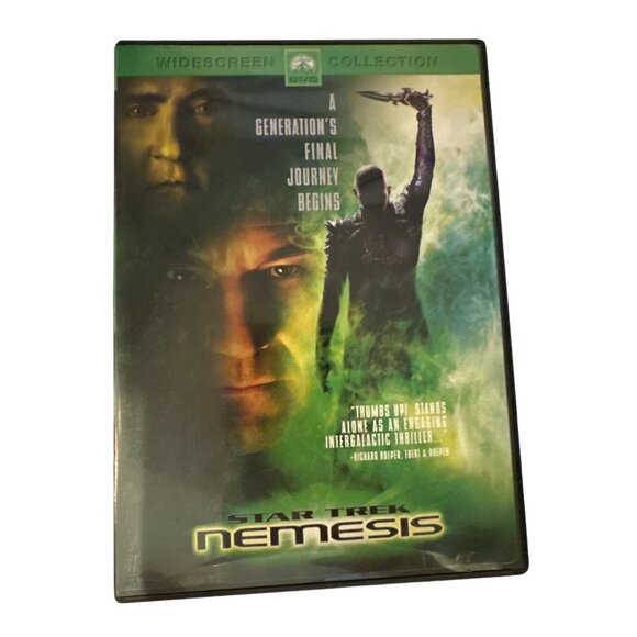 Star Trek Nemesis DVD Patrick Stewart Captain Jean Luc Picard Data Brent Spiner - Picture 1 of 4